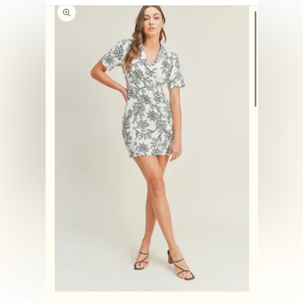 Lush open back tawny dress size medium